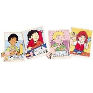  Good Habits Puzzles/Set of 4 Toys & Games
