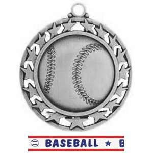  Hasty Awards 2.5 Custom Baseball With Stars Medals SILVER 
