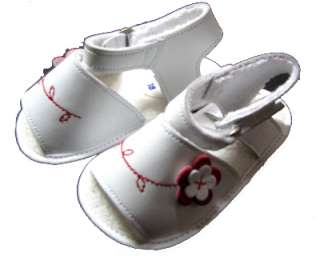 Baby Sandals Summer White Newborn Infant Baby Shoes  
