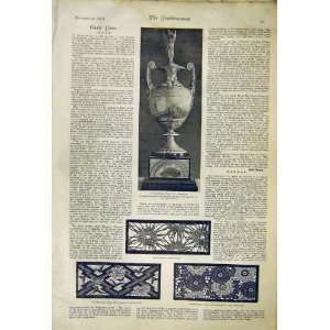  Challenge Cup Australia Stencil Cuttings Old Print 1892 