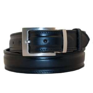  Mens leather belt Black dress/casual size 34: Toys & Games