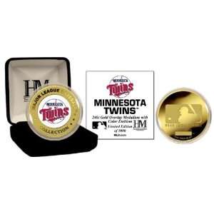   Twins 24kt Gold And Color Team Commemorative Coin