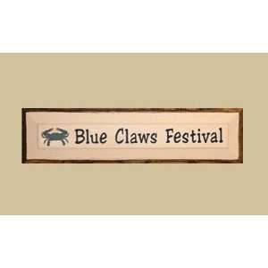  SaltBox Gifts CV730BCF Blue Claws Festival Sign: Patio 