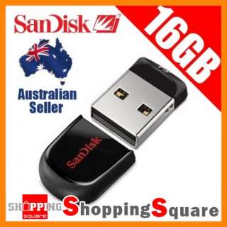 SanDisk Genuine 16GB Cruzer FIT mini USB Flash Drive 16G Memory Stick 