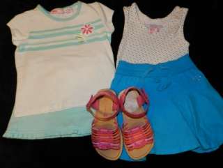 38 PIECE LOT GIRLS SPRING SUMMER CLOTHES SIZE 5/6 OUTFITS SETS SHIRTS 