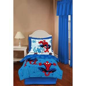  Spider Man Toddler 4 Piece Bedding Set 