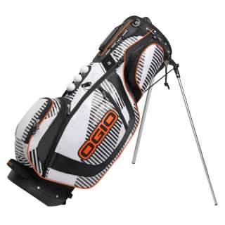   XX Golf Stand Bag w/ Shoulder Straps & Woode Top  White Stripes Burst
