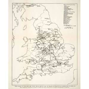  Map England Wales United Kingdom Britain Canals Route Ashton Bury 
