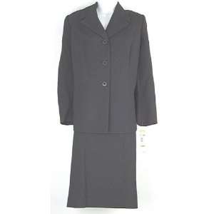  ANNE KLEIN Black Pinstripe Skirt Suit Size 20W Anne Klein 