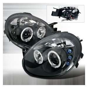   04 05 Dodge Neon Halo Projector Headlights   Black (pair) Automotive