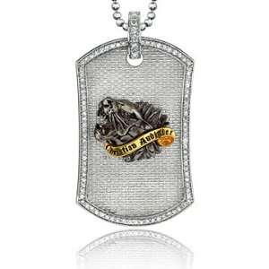  Mens Christian Audigier 925 Sterling Silver CZ Panther 