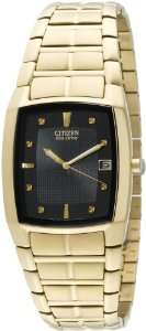 : Citizen Mens BM6552 52E Eco Drive Gold Tone Stainless Steel Watch 