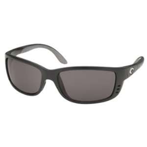 Costa Del Mar Zane Sunglasses Black Frame w/Polarized Gray 400 CR39 