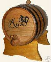NEW Pirate Rum Aging Barrel   American Oak Keg  3 Liter  
