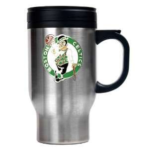  Boston Celtics 16oz Stainless Steel Travel Mug Sports 