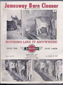 1954 Jamesway Barn Cleaner Catalog No. 400A  