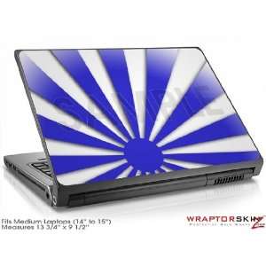  Medium Laptop Skin Rising Sun Japanese Blue: Electronics