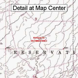  USGS Topographic Quadrangle Map   Kirtland SE, New Mexico 