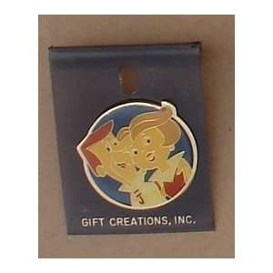  George & Jane Jetson Hanna Barbera Enamel Pin 1990`s From 