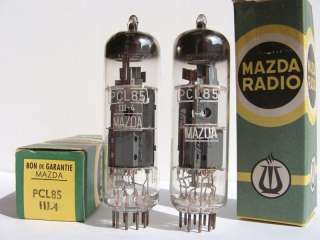 Rare NOS (New Old Stock) MAZDA PCL85 vintage electron tubes made in 