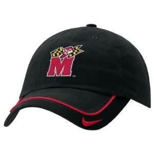  Nike Maryland Terrapins Black Turnstyle Hat: Sports 
