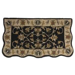  Kaleen Bombay Scalloped Hearth Rug   Wool, 27x48