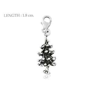  Christmas Trees 3d 925 Sterling Silver Charm Pendant Free 
