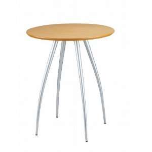 Adesso Café Round Dining Table   Natural Finish 