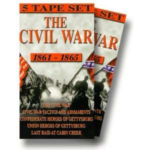  The Civil War   1862 1865: Documentary   5 vhs tape boxed 
