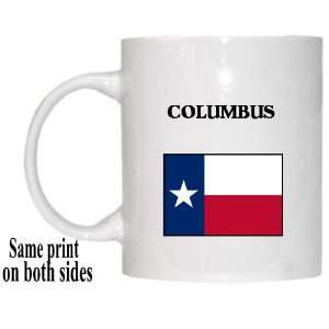  US State Flag   COLUMBUS, Texas (TX) Mug 