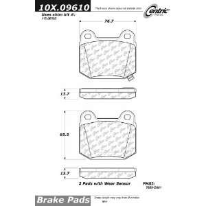  Centric Parts, 102.09610, CTek Brake Pads Automotive