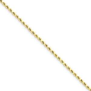  10k 2.5mm Supreme Value Rope Chain Jewelry