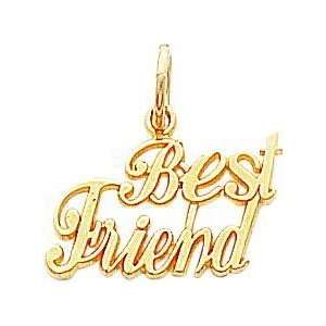  14K Gold Best Friend Charm: Jewelry