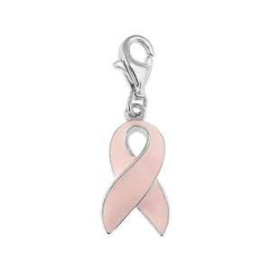  Pink Ribbon Charm: Jewelry