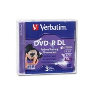   DVD+R, 2.4X, 2.6GB, 55 Minutes of Video Recording, 3/PK Electronics