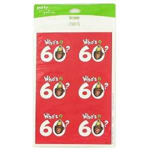  24 Packs of 2 Monkey Around Whos 60? Sticker Sheets: Home 