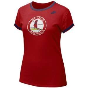   St. Louis Cardinals Cooperstown Ringer TShirt: Sports & Outdoors
