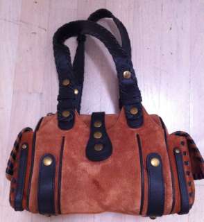 WILSONS Gorgeous brown suede leather hand bag, purse  