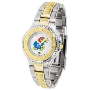 Kansas Jayhawks Competitor Ladies Watch with Two Tone Band:  
