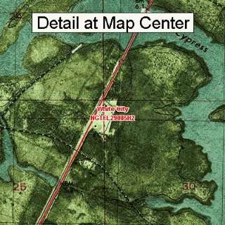   Topographic Quadrangle Map   White City, Florida (Folded/Waterproof