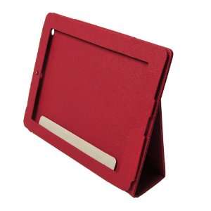  iPad 2 Leather Case Cover Pouch Red Electronics