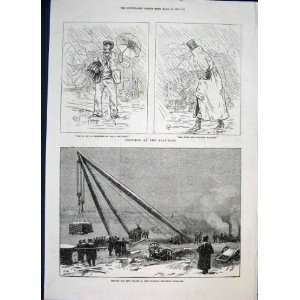  Sketches Boat Race Chatham Dock Shears London 1872