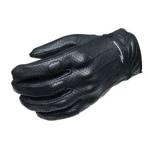  SCORPION STINGER PERFORATED LEATHER STREET GLOVES BLACK MD 