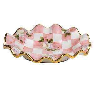   Farm Pink Small Oval Dish by MacKenzie Childs Ltd.: Home & Kitchen