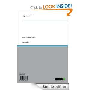 Issue Management (German Edition): Philipp Kaufmann:  
