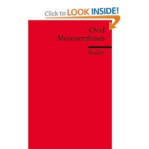  Metamorphoses (9783150197813): Ovid: Books