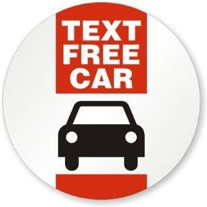  Text Free Car (with Graphic) WindowCling Reflective Label 