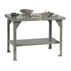 Little Giant® Heavy Duty 7 Gauge Steel Workbench, Adjustable, 42 X 84