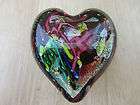 Glass Eye Studio Heart of Fire Paperweight with Label