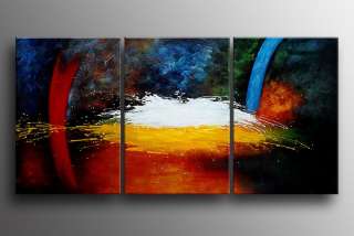   Painting Oil Canvas Contemporary Wall Art Large Framed Fine B396